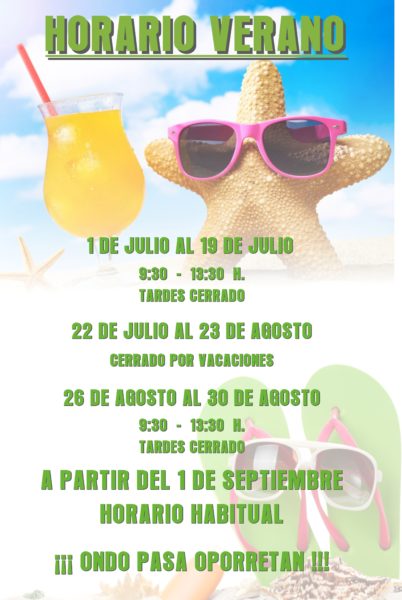 horario verano 2019